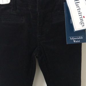 2T black Corduroy adjustable waist pants, NWT